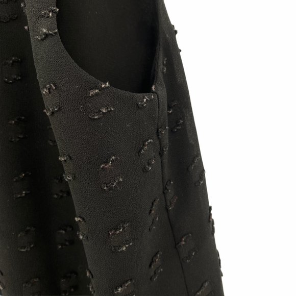 J. Crew Black Sleeveless Ruffle Cap Sleeve Top - Picture 4 of 11